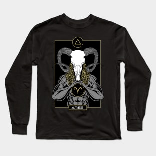 Aries Zodiac Demon Long Sleeve T-Shirt